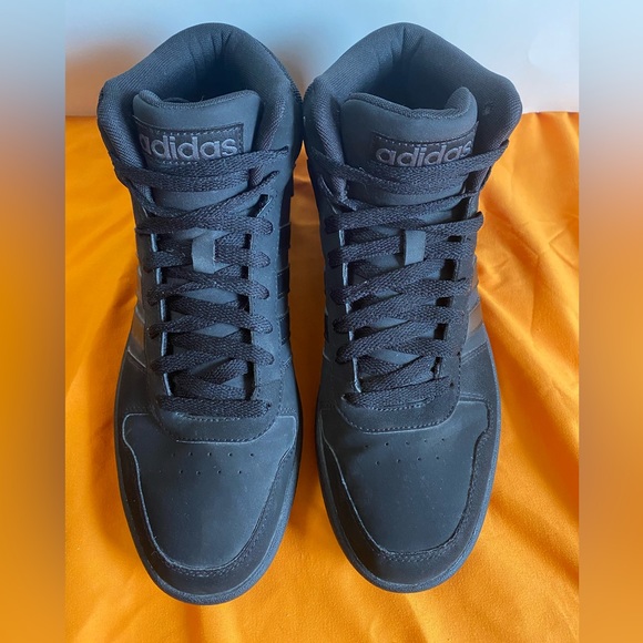 Men’s Adidas Hoop 3.0 Mid Sneakers - Black Size 9 - Picture 7 of 8